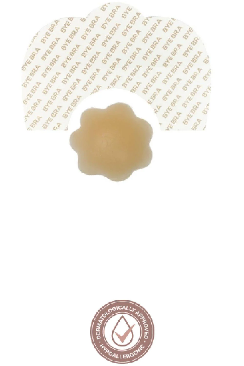 Bye Bra Adhesive Breast Lift Tape + Silicone Nipple Covers (9352N, Cup F – H ) - Image 3