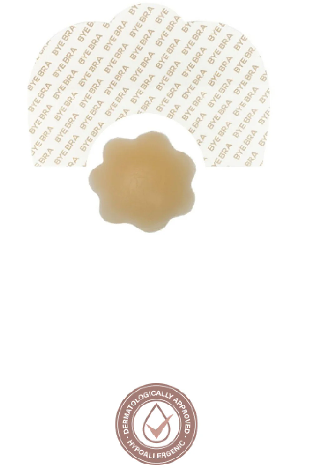 Bye Bra Adhesive Breast Lift Tape + Silicone Nipple Covers (9352N, Cup F – H ) - Image 4