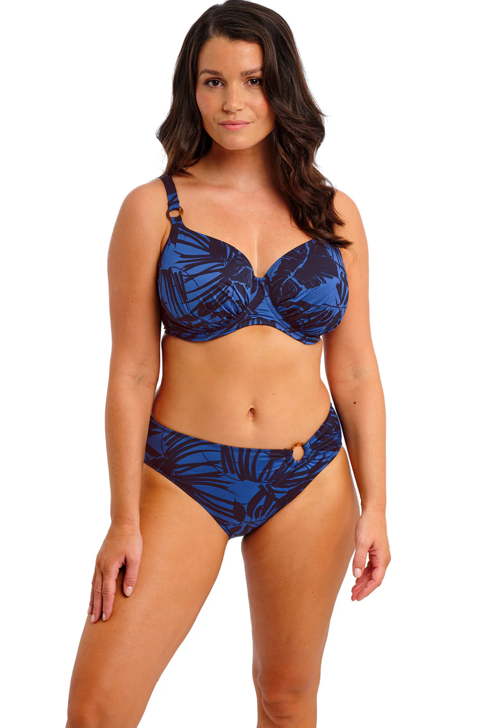 Fantasie Malabar Coast Mid Rise Swim Brief, Blue Black (FS506572) - Image 4