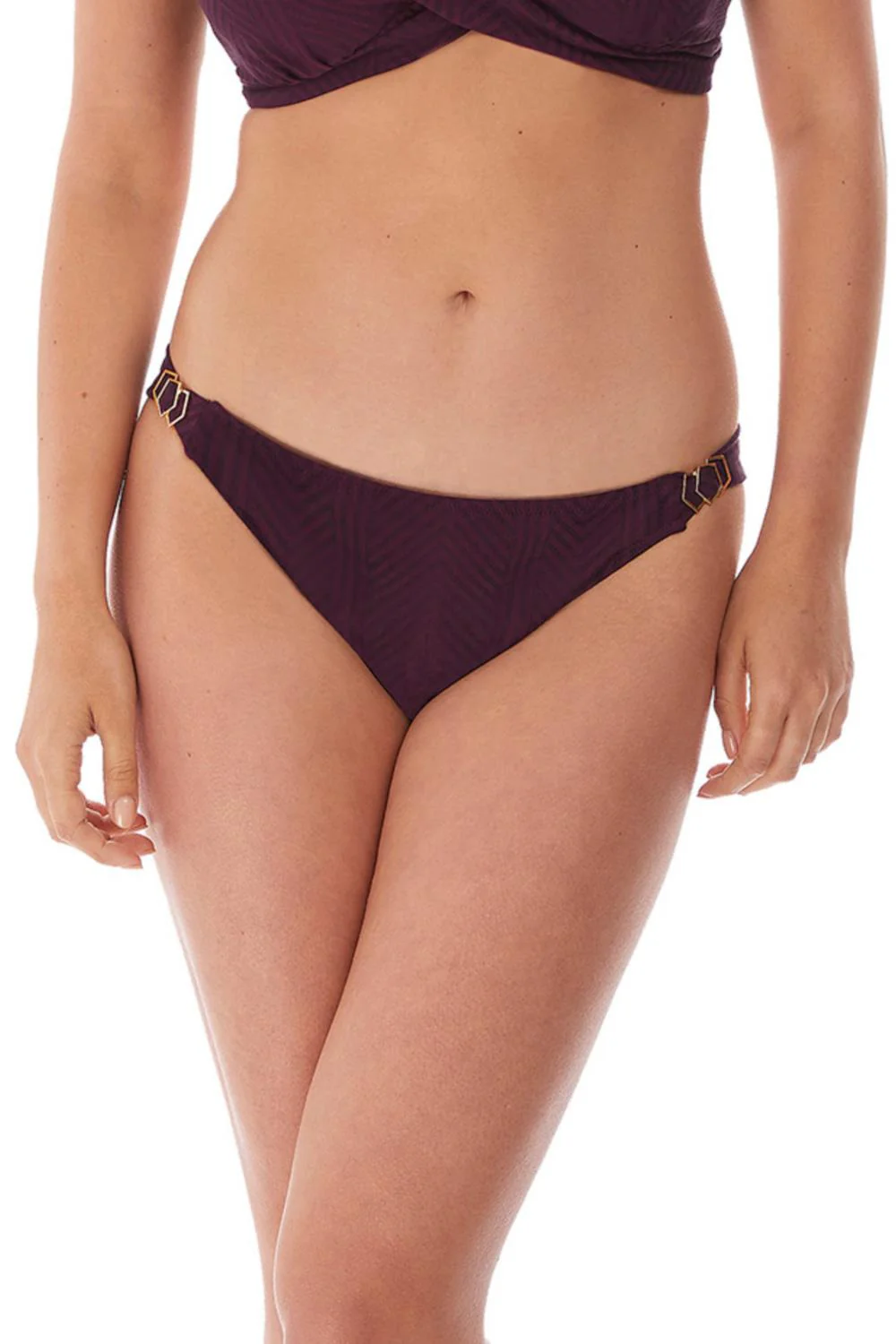 Fantasie Long Island Mid-Rise Swim Brief, Burgandy (FS6905) - Image 3