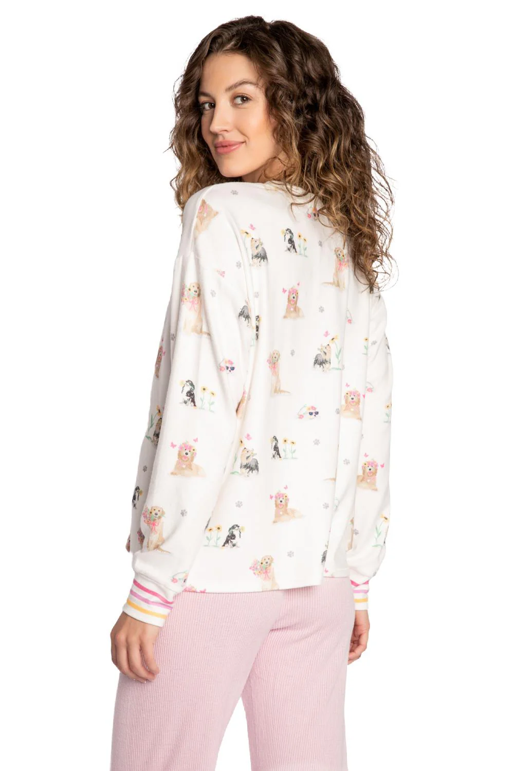 PJ Salvage Garden Party L/S Top RHGPLS-IVORY - Image 4