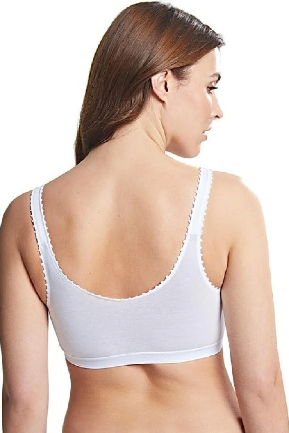 Royce Front Closure Comfi Bra 1010 White - Image 5