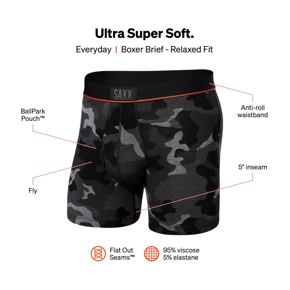 SAXX Ultra Open Fly Boxer SXBB30F-FIL (Navy Fishing Line) - Image 3