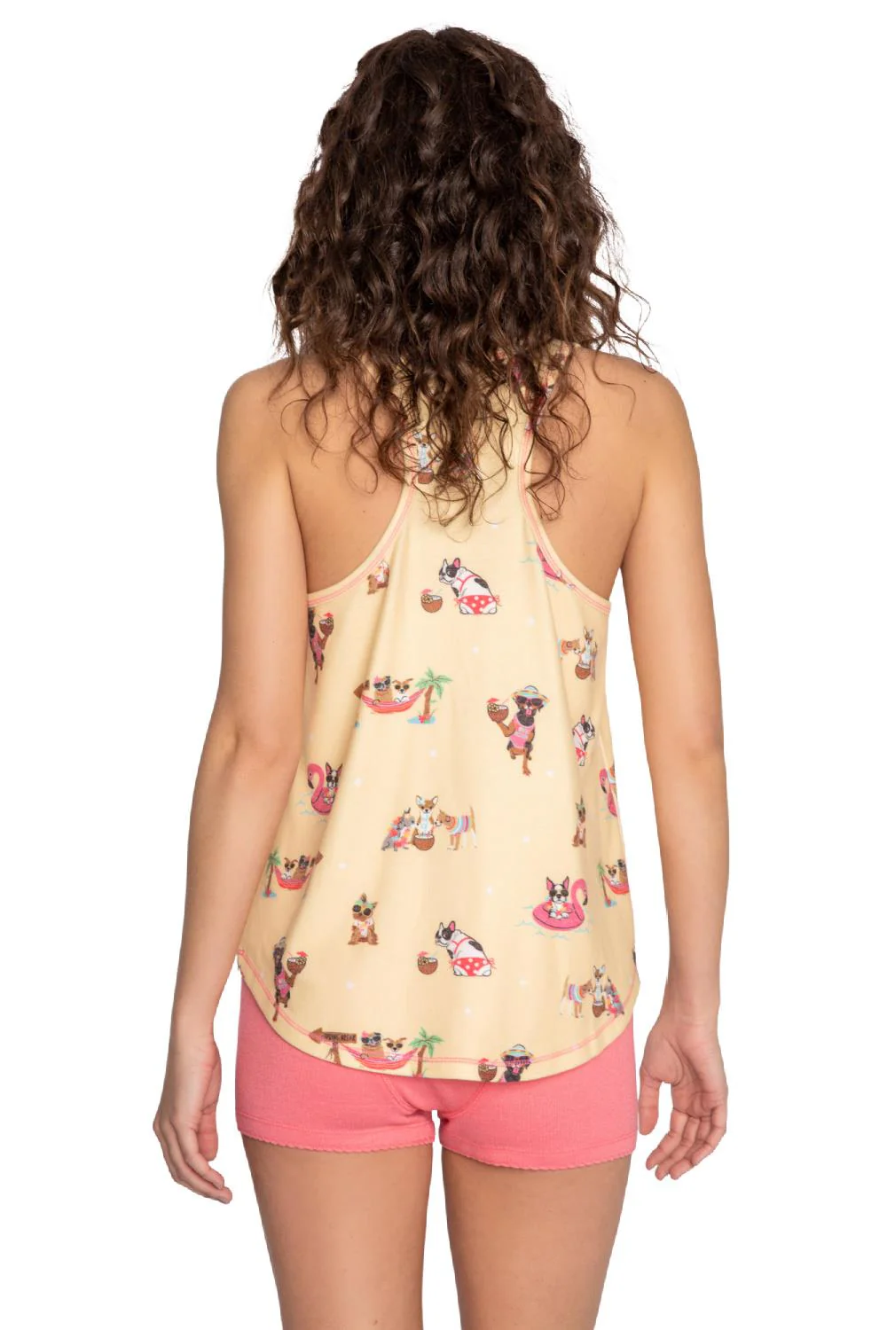 PJ Salvage Spring Break Dogs Tank Top RHSBTK-YELLOW MIST - Image 5