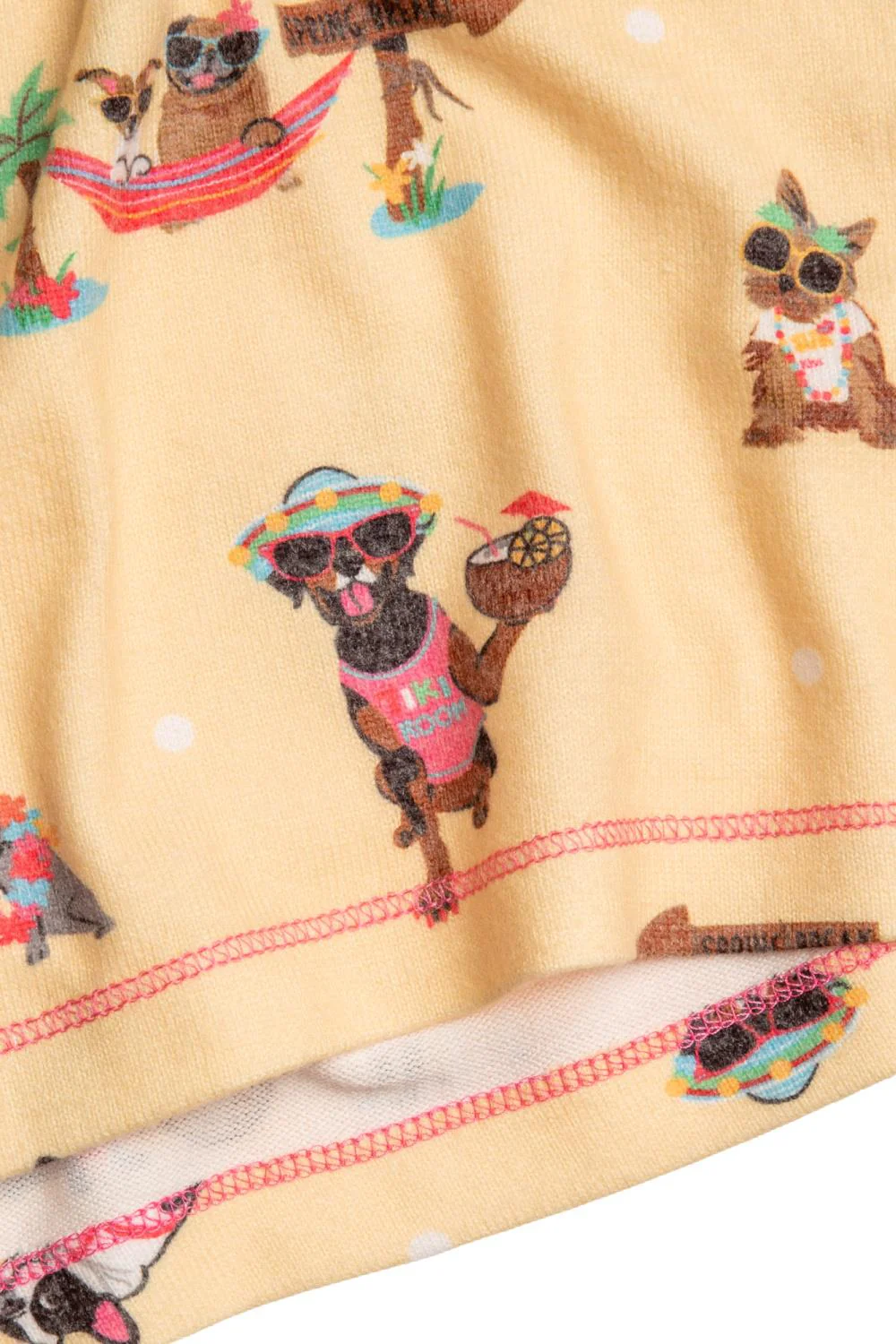 PJ Salvage Spring Break Dogs Tank Top RHSBTK-YELLOW MIST - Image 6